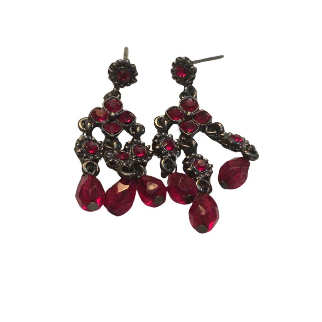 Ruby Chandelier Earrings
