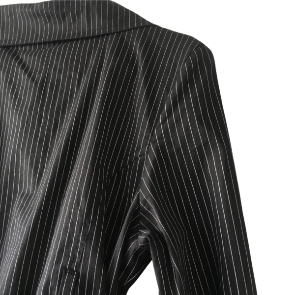Striped Button Up Drawstring Top - Image 6