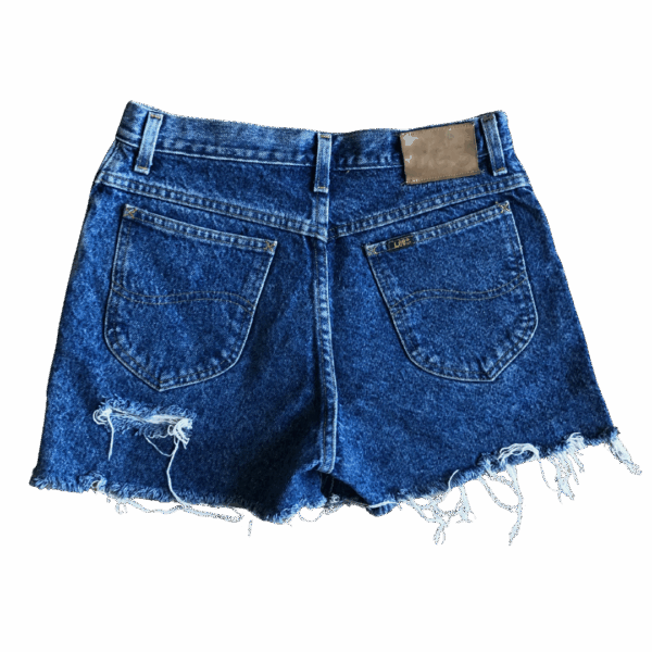 Short Cut Denim Shorts - Image 12