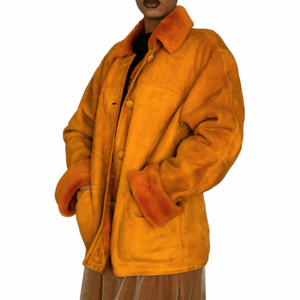 Kumquat Skyn Shearling Coat - Image 7