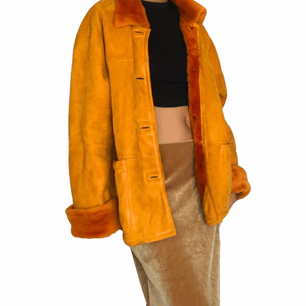 Kumquat Skyn Shearling Coat - Image 2