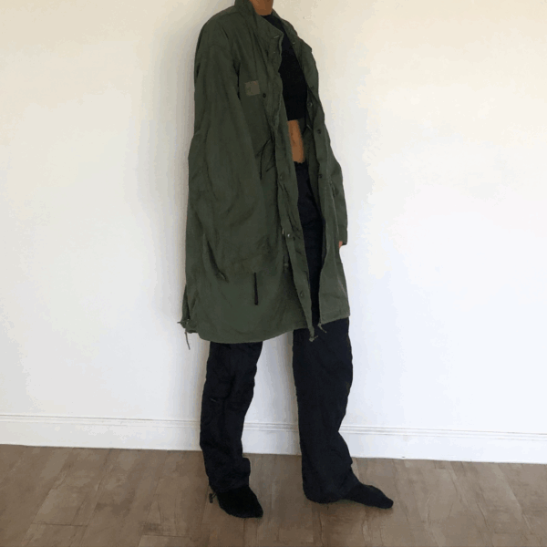 Oversized Khaki Parka - Image 5