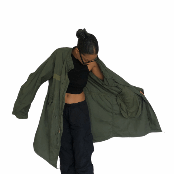 Oversized Khaki Parka - Image 9