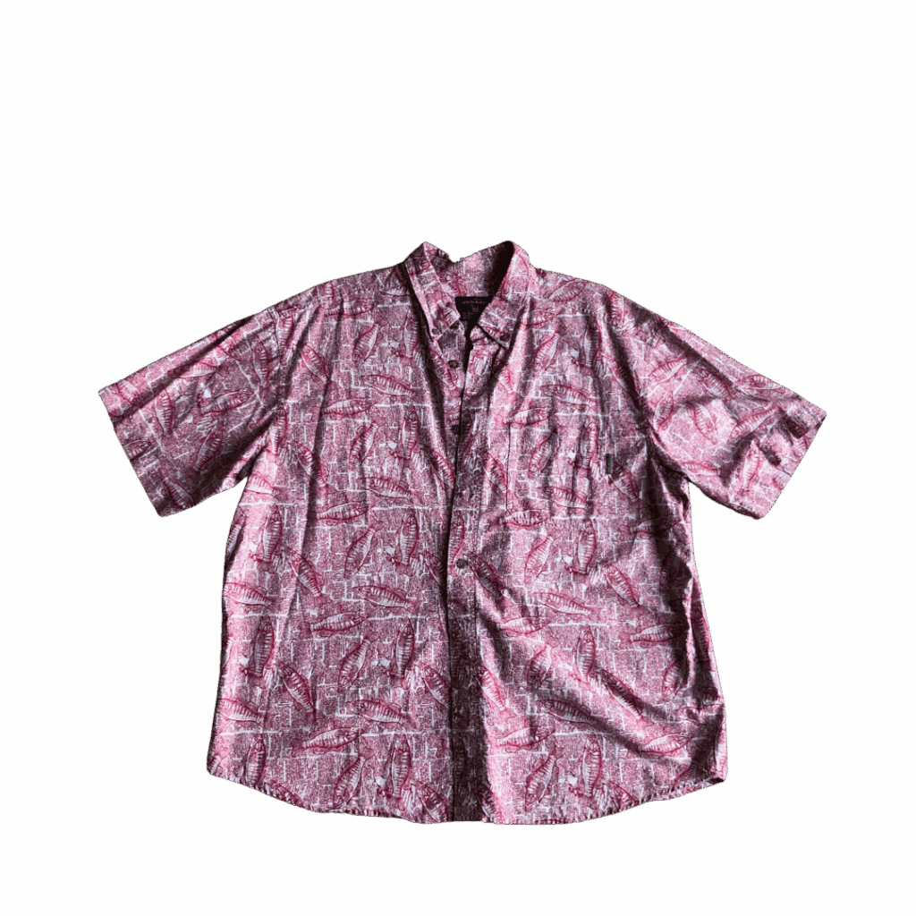 Abstrakt Fish Button Up