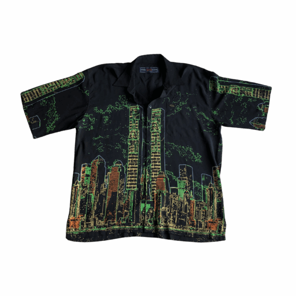 Key To The City Skyline Button Up Top