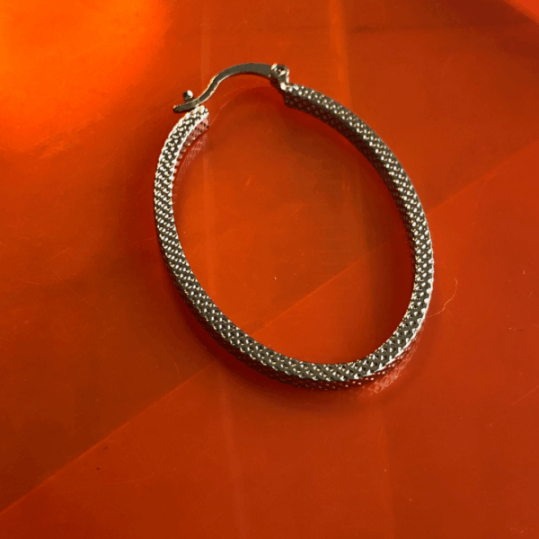 Ovaline Metric Hoop Earrings - Image 5