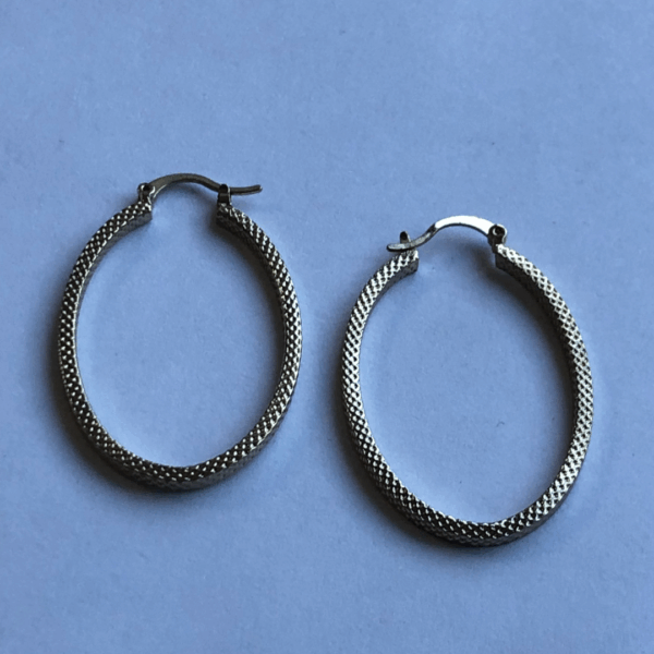 Ovaline Metric Hoop Earrings - Image 9