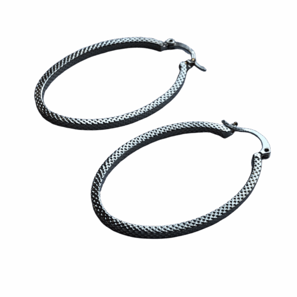 Ovaline Metric Hoop Earrings - Image 8