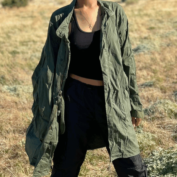 Oversized Khaki Parka - Image 13