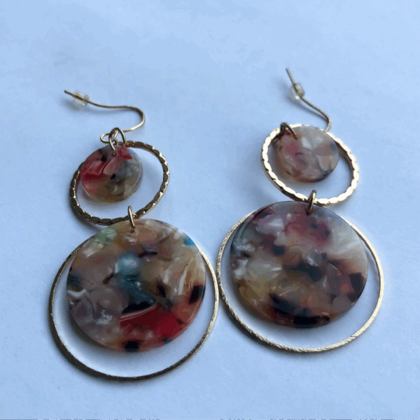 Marble Sphere Earrings