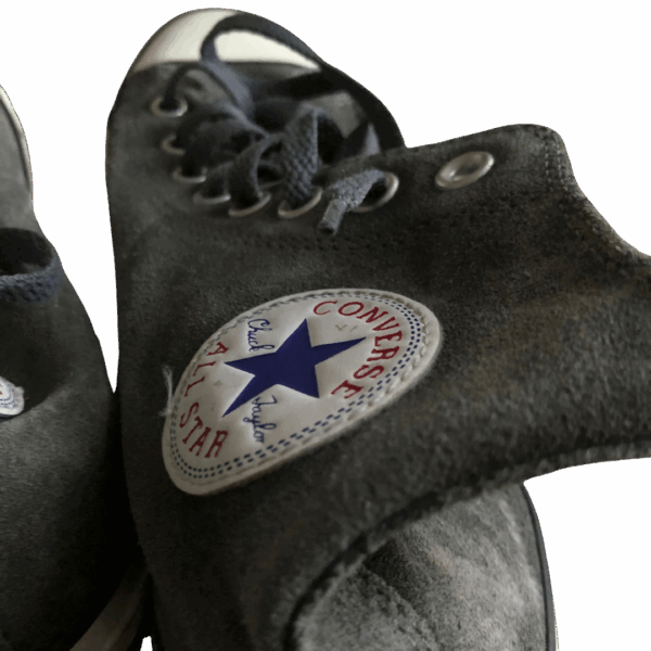 Dark Grey Suede High Top Ankle Sneakers - Image 9
