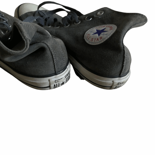 Dark Grey Suede High Top Ankle Sneakers - Image 5