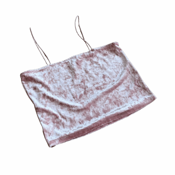Velvet Square Halter Strap Top - Image 2