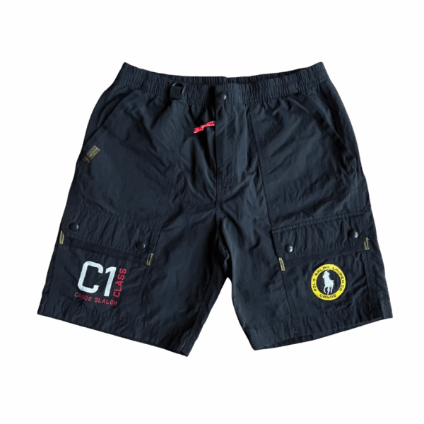 Compartmental Cargo Style Swim Trunk Shorts