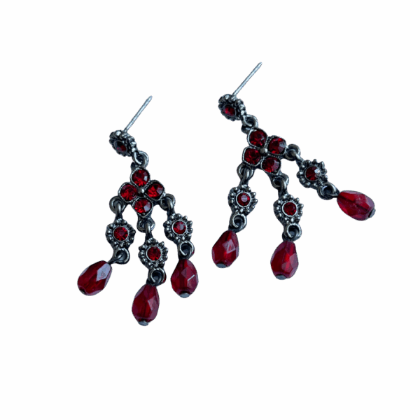 Ruby Chandelier Earrings - Image 4