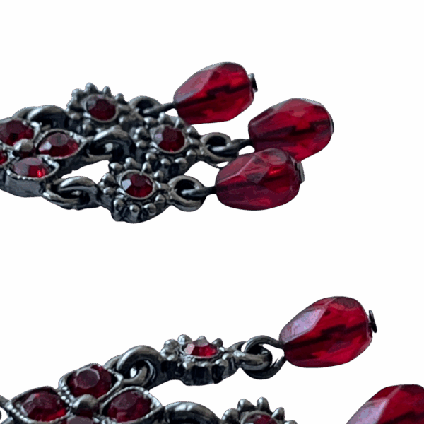 Ruby Chandelier Earrings - Image 2