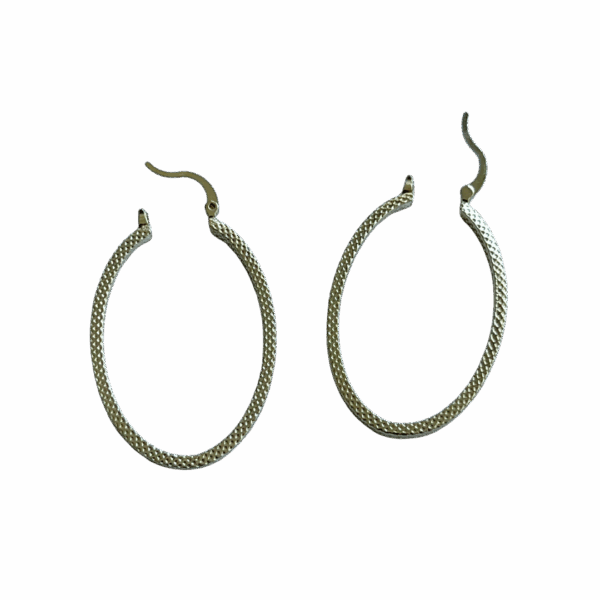 Ovaline Metric Hoop Earrings - Image 13