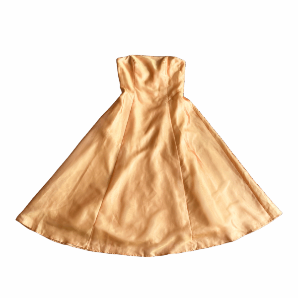 peach pearl dress