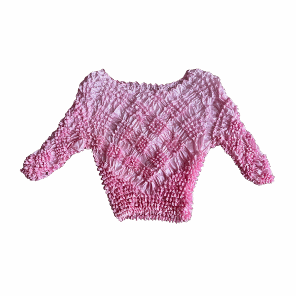 ombre scrunchy pie top