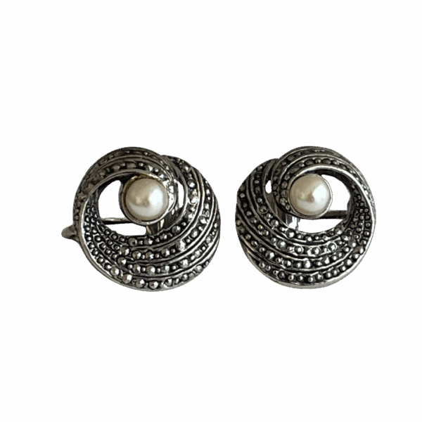Pearl Swirl Earrings