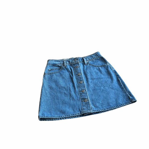 Denim Button Skirt - Image 3